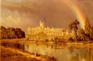 Étude du paysage du château de Windsor Sanford Robinson Gifford Peinture décoratif